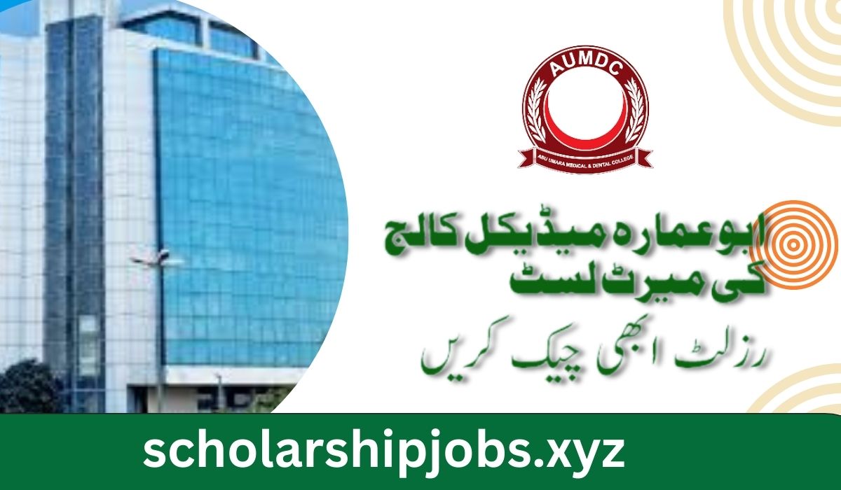 Abu Umara Medical College Merit List 2025 PDF Download