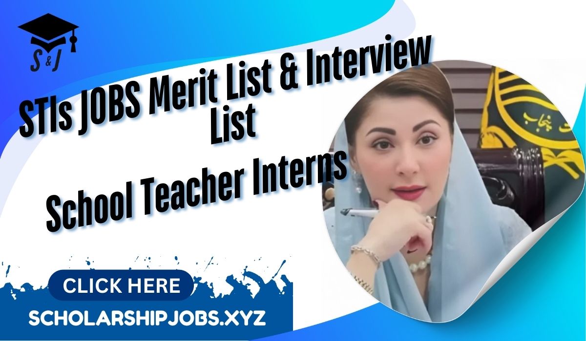 STI Jobs Merit List & Interview List 2025 Punjab Check Online